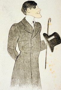 Francis de Croisset (1877-1937) Dramatiker, Mitautor mit Robert Deflers von „Vignes du seigneur“, Freund von Marcel Proust, Zeichnung von Cappielo 1905