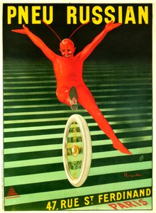 Pneu Russisch Amerikanisch von Leonetto Cappiello
