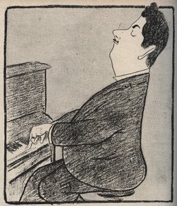 Porträt von Giacomo Puccini (1858-1924), italienischer Komponist. Karikatur von Leonetto Cappiello - 1898 von Leonetto Cappiello