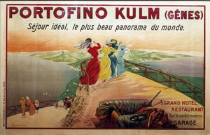 Plakate, 20. Jahrhundert. Werbung für das Hotel Portofino. Portofino Kulm (Genua) (Plakat) von Leonetto Cappiello