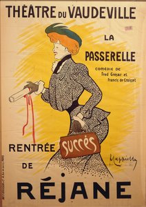 Theatre du Vaudeville: La Passerelle, von Leonetto Cappiello (1875-1942), Illustration von Leonetto Cappiello