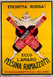 Plakat für das Getränk Amaro Felsina Ramazzotti