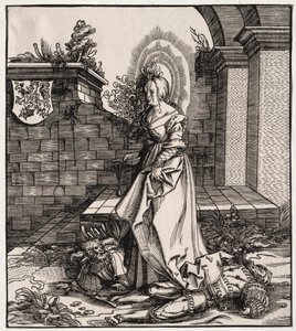 Heilige im Zusammenhang mit dem Haus Habsburg: Eine allgemeine Darstellung der Vorfahren von Kaiser Maximilian I von Leonhard Beck