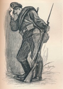 Zeichnung für ein Kriegsfondsplakat, ca. 1914 von Leonid Osipovic Pasternak