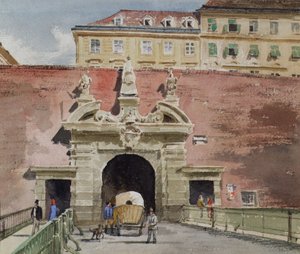 Das alte Kärntnertor in Wien von außen