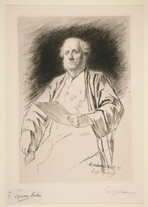 Porträt von Seymour Haden von Leopold Flameng