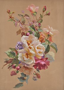 Rosen und Vergissmeinnicht von Leopold von Stoll