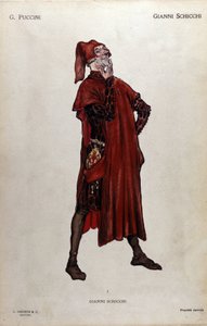 Kostüm für die Figur des Gianni Schicchi aus der Oper „Il trittico“ (Das Triptychon) von Giacomo Puccini (1858-1924) - 1919