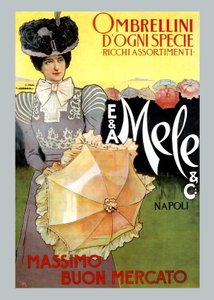 Reiche Auswahl an Regenschirmen von Mele von Leopoldo Metlicovitz