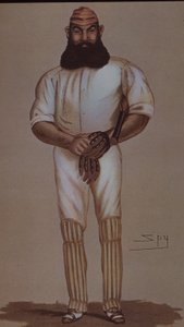 Cricket-Held W.G. Grace, Karikatur für Vanity Fair von Leslie Matthew Ward