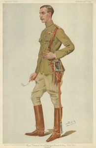 Major Edward James Montagu Stuart-Wortley, Eddie, 26. Oktober 1899, Vanity Fair Karikatur von Leslie Matthew Ward