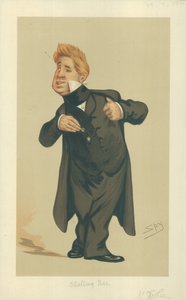 Mr. John Laurence Toole, Spelling Bee, 29. Juli 1876, Vanity Fair Karikatur von Leslie Matthew Ward