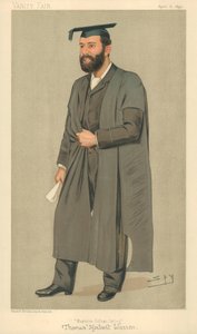 Mr. Thomas Herbert Warren, Präsident des Magdalen College Oxford, Magdalen College Oxford, 8. April 1893, Vanity Fair Karikatur