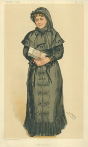 Mrs. Georgina Weldon, Mrs. Weldon, 3. Mai 1884, Vanity Fair Karikatur