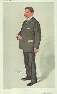 Sir Philip Watts, Schiffbau, 7. April 1910, Vanity Fair Karikatur