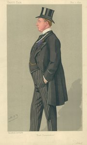 Der ehrenwerte Humphrey Sturt, East Dorsetshire, 7. Mai 1892, Vanity Fair Karikatur von Leslie Matthew Ward