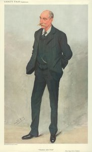 Der ehrenwerte Robert Garnett Tatlow, Glasgow, 16. Juni 1909, Vanity Fair Karikatur von Leslie Matthew Ward