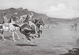 Griechische Reiter werfen den Speer von Leslie Mosley