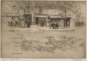 Café du Rond Point von Lester George Hornby