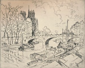 Die Seine bei Notre Dame, 1915