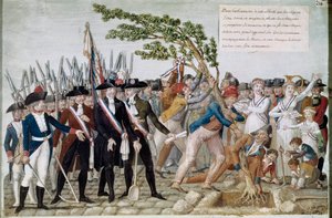 Pflanzung des Freiheitsbaums. Gravur von den Lesueur-Brüdern von Lesueur Brothers