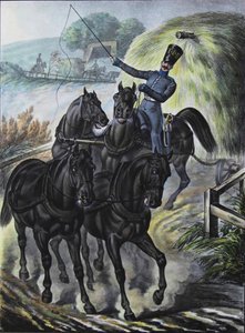 Soldat der Garde-Versorgungszug-Brigade, 1829 von Lev Alexandrovich Belousov