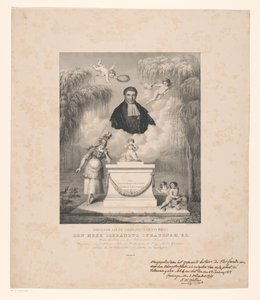 Porträt von Sibrandus Stratingh von Levi Michiel Bendix