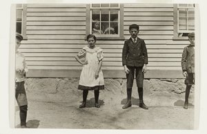 Edward St. Germain und seine Schwester Delia, Phoenix, Rhode Island, April 1909