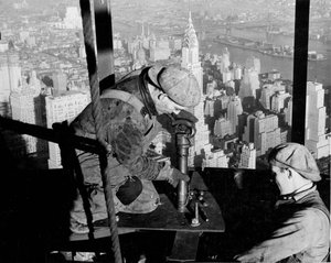 Nieter auf dem Empire State Building