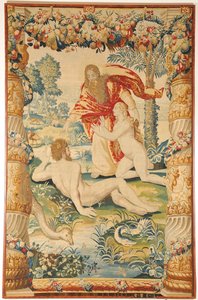 Adam und Eva Wandteppich, ca. 1650-1660