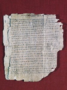 66 oder Bodmer II Papyrus, ca. 200, nahezu vollständiger Kodex des Johannesevangeliums auf Griechisch, Bodmer Bibliothek, Genf, Schweiz von Unbekannt Unbekannt
