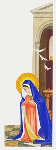 Verkündigung an Maria, Zeichnung