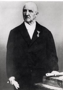 Anton Bruckner (1824-96) (s/w Foto) von Unbekannt Unbekannt
