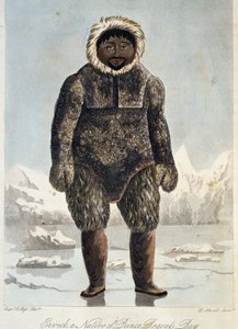 Ervick, Inuit in Pelz gekleidet, Einheimischer von Prince Regents Bay von Unbekannt Unbekannt