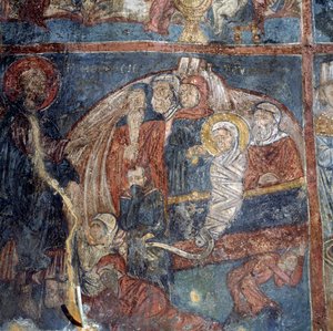 Fresken in der Kirche in Alikampos, Kreta, Griechenland von Unbekannt Unbekannt