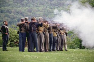 Moderne Nachstellung der Schlacht von Gettysburg