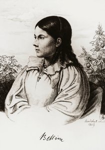 Porträt von Bettina Brentano von Arnim (1785-1859) von Unbekannt Unbekannt