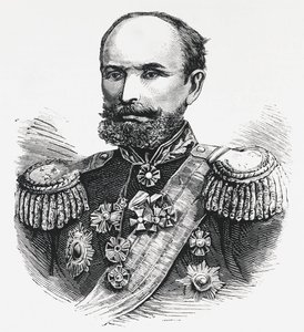 Porträt von General Oklobjio, russischer Kommandant im Kaukasus, Russisch-Türkischer Krieg