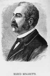 Porträt von Marco Minghetti (1818-1886), italienischer Ökonom und Staatsmann, Premierminister des Königreichs Italien von 1863 bis 1864 und von 1873 bis 1876