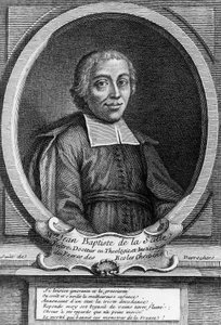 Porträt von Johannes Baptist de La Salle von Unbekannt Unbekannt