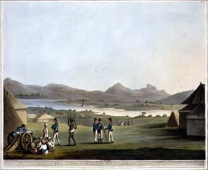 Das Lager der Königlichen Artillerie, Arcot, Tafel 21 aus 