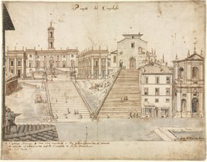 Achtzehn Ansichten von Rom: Das Kapitol, 1665 von Lievin Cruyl