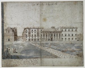 Achtzehn Ansichten von Rom: Das Collegio di Propaganda Fide (recto)