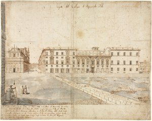Achtzehn Ansichten von Rom: Das Collegio di Propaganda Fide, 1665