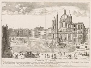 Piazza Navona aus Prospectus Locurum Urbis Romae Insignium, 1666 von Lievin Cruyl