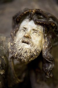 Altarbild, linkes Panel, (Detail) von Ligier Richier