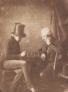 Die Schachspieler, ca. 1845 von Likely by Antoine François Jean Claudet.