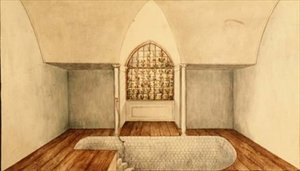 Das Kaltbadezimmer in Aynhoe