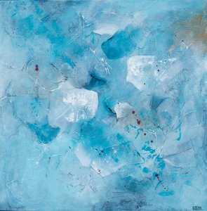 Aqua abstrakter Fluss