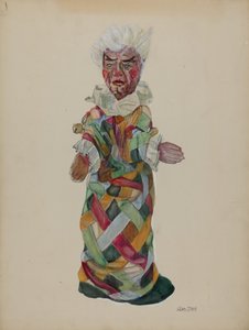 Clown-Handpuppe von Lillian Stahl
